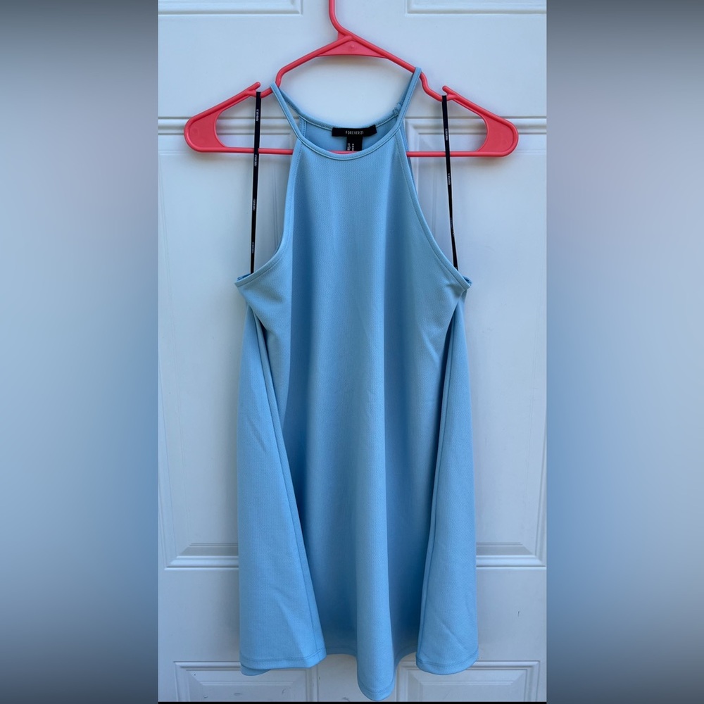 Forever 21 Sky Blue Textured Top